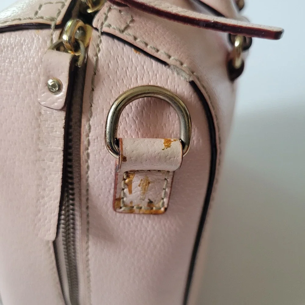 Kate Spade Wellesley Alessa Satchel Light Pink Saffiano Leather Coquette Pastel